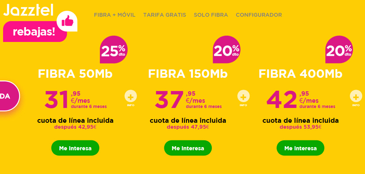 Jazztel móviles ofertas