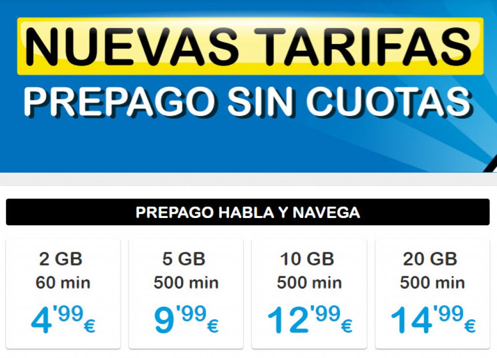 mejor tarifa prepago para hablar y navegar